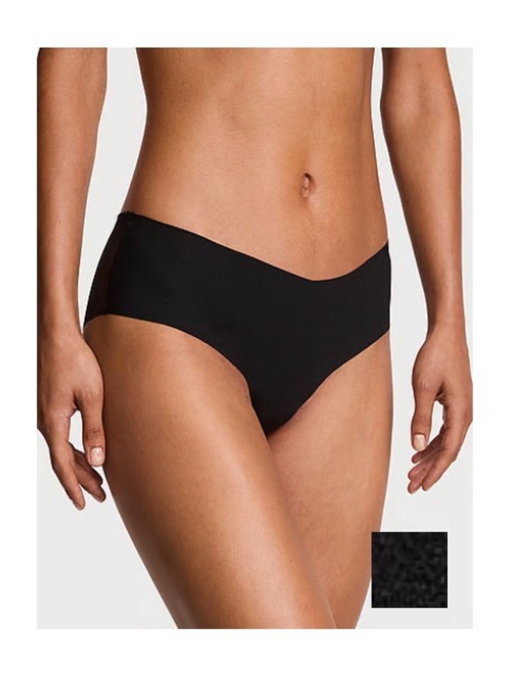 Victoria's Secret Black Seamless Hipster Panty